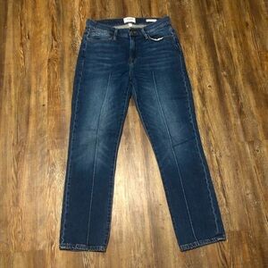 Frame Le High Straight Jeans Women's 27 High Rise Front Seam in Boylston Wash